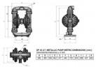 Пневматичний насос мембранний DP 30 AL/T-V