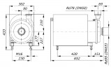 Food hygienic stainless steel pump AISI 316L GU 42/60-11, 30 m3/h, 60 m, 11 kW, 380V, 2900 rpm