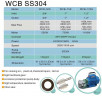 Насос перекачування моторного масла WCB-100/380В 50Гц, 50 л/хв, 30 м, AISI 304, 1,1 кВт, 1400 об/хв, Ex нержавіючий, шестеренчастий