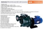 Пластиковый насос для химии QHB-G-75102EAL-SSH5V38AGABS-3801, GFRPP, 5,5kW, 380V, центробежный самовсасывающий