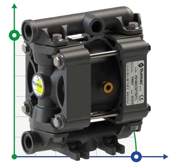 PHOENIX P18 POM HYTREL+PTFE ATEX пневматический мембранный насос