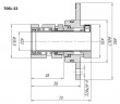 Уплотнение картриджного типа R-706L 16, SIC/SIC, VITON, 304