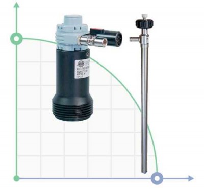 Bomba neumática barril TR AISI 316 con eje INOX 1200 mm