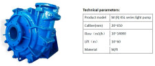 Pompa szlamowa KSL, 20-650 mm, 10-14000 m3/h, 10-60 m