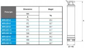 Bomba sumergible para pozos M70-251-14, 380V