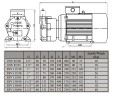 Вакуум-насос для сушки ESV 115/30, 25 м3/ч, 0,75 кВт, 3000 об/мин