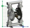 Пневматический мембранный насос PHOENIX P1000 ALU SANTOPRENE+PTFE/EPDM, 1050 л/мин