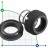 Механическое уплотнение R-120W 12, CAR/SIC, VITON, 304, WM