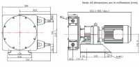 Pompe à tuyau industrielle JXHIN-15-SS-NBR-P, 215 l/h, 0,55 kW, 12 bar, 380V