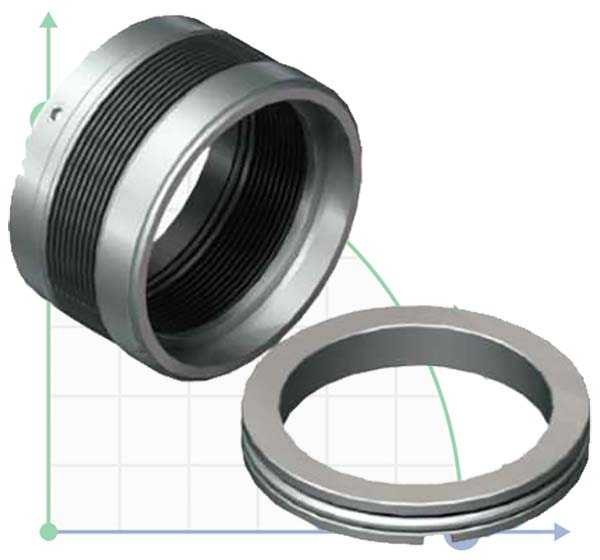 Metal bellows seals R-680 32, CAR/SIC, EPDM, AM350/316, ВР