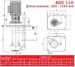 ADV 110/PVDF/1250/1.5HP/2800/BSP - вертикальный центробежный насос