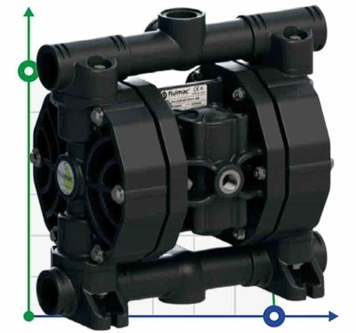 Nitric acid diaphragm pump PHOENIX P120 PVDF SANTOPRENE+PTFE, 120 l/min