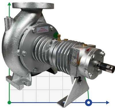 Pompe à huile chaude EMSE EKY 65-160, 18,5 kW, 2900, sans moteur