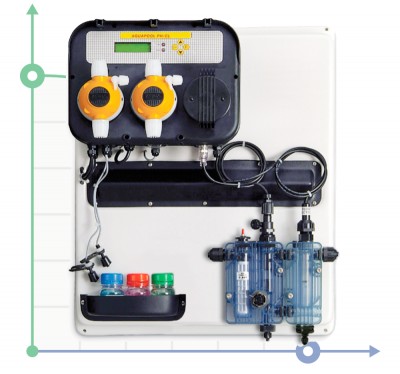 Автоматична дозуюча система A-POOL SYSTEM PH-CL PVDF-PTFE-VT 5-5