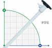 1000 мм, PTFE насосна частина (труба) до бочкового насоса