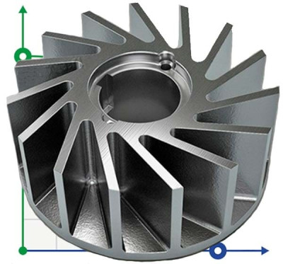 Laufrad zur Pumpe 2BV2061, 115 mm, AISI 304
