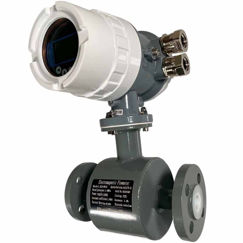 DN15 Débitmètre électromagnétique en acier au carbone KLD PN16 (acide sulfurique 98%), 0.19-3.18 m3/h,4-20mA+RS485