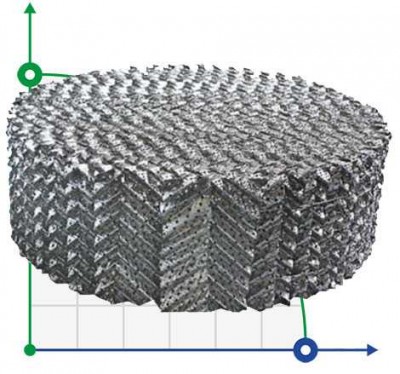 Strukturalnego opakowanie 250 Mellopak Y AISI 316 SS 0.01 T