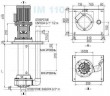 Вертикальный центробежный насос IM 110, PVDF, 500 ММ, VITON