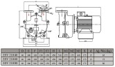 Wasserring-Vakuumpumpe ESV 210/80, 145 m3/h, 4,0 kW, 1450 U/min