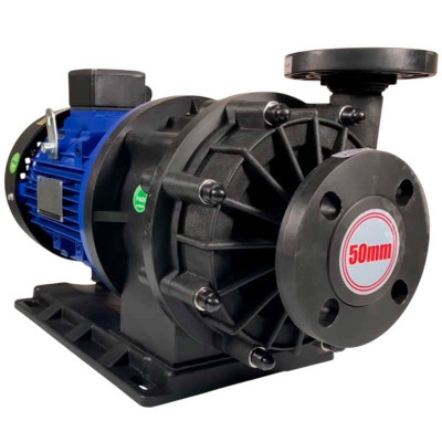 Pompe chimique à entraînement magnétique QHX-E-545-SSV5V38AFGABS, CFRETFE, 500L/min, 35m, 380V