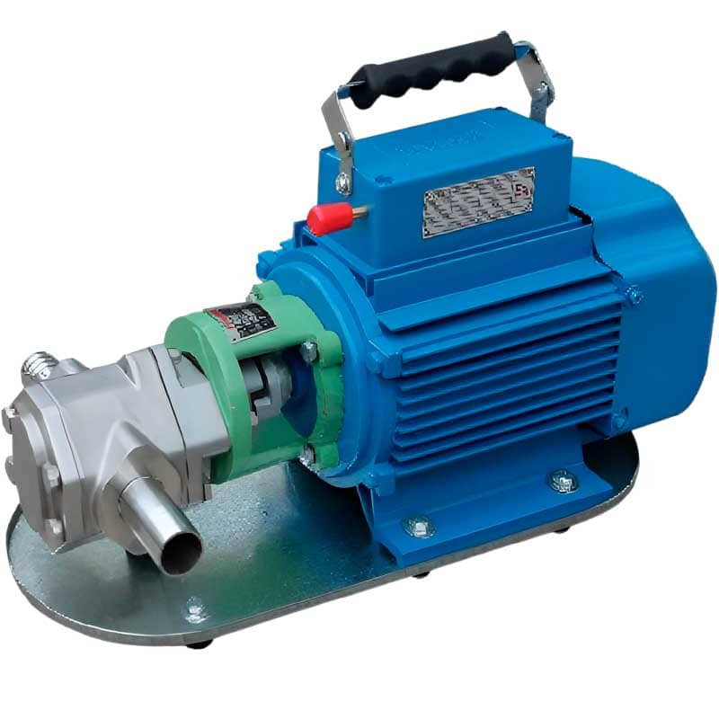 Pompa zębata ze stali nierdzewnej do oleju silnikowego WCB-100/220V 50Hz, 50 l/min, 30 m, AISI 304, 1,1 kW, 1400 obr./min, Ex