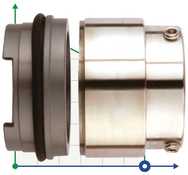 Уплотнение Grundfos Sarlin R-706SP 38, SIC/SIC, VITON, 304