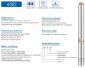 Глубинный насос для скважин 4SD6/36, 4kW, 380V