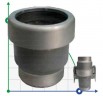 Ø90 mm Schnellkupplung mit Innengewinde an der Pumpe 3.5 Zoll Screw BSP