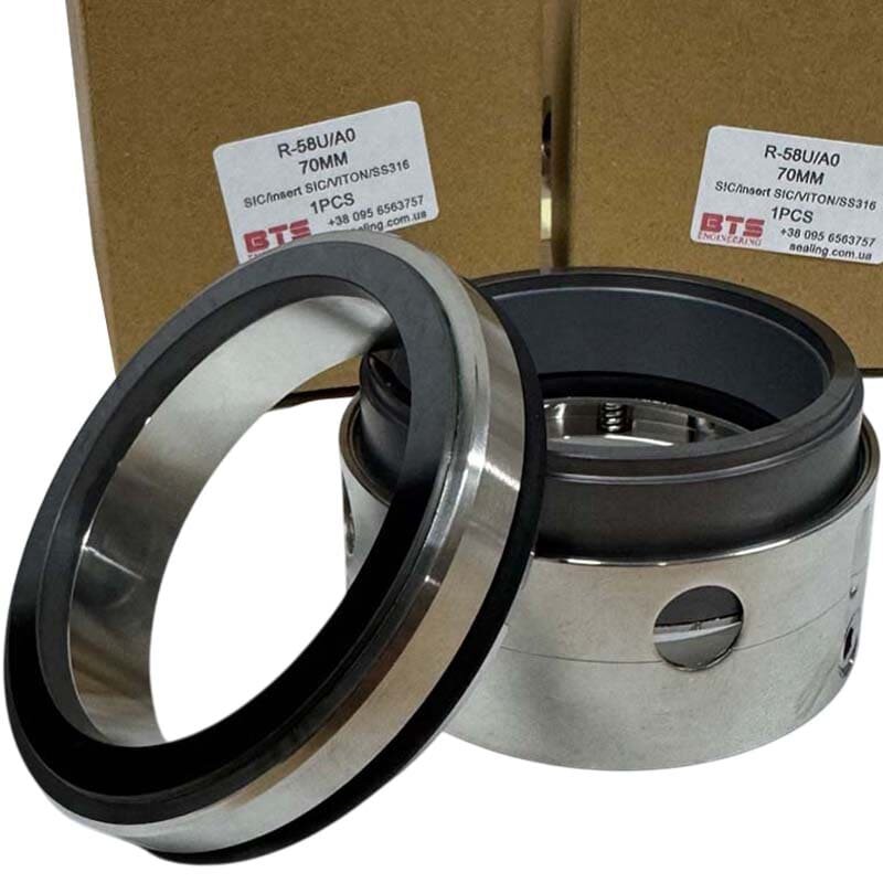 Механическое уплотнение R-58V 70, SIC/Insert SIC, VITON, 316, A0 для судового водомета Kamewa 2411845