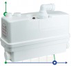 Sewer station 0.6 kW Hmax 8.5 m Qmax 110L / min 3 entrances + front entrance 90mm LEO 3.0