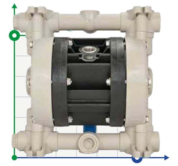 Pompe pneumatique à membrane BOXER 50 PP IB50-P-MTTPD--