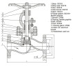 PN16 DN80 Фланцевый вентиль из нержавеющей стали AISI 316, Seal AISI 316