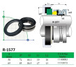 Uszczelnienie mechaniczne pompy ABS R-1577 50, SIC/SIC, VITON, 304, G60