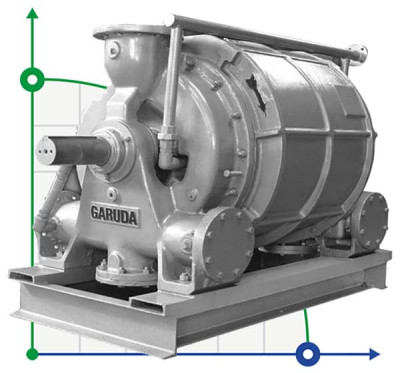 Pompe à vide GARUDA GXL 3001 SS6, 5600 m3/h, AISI 316