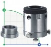 Gleitringdichtung R-HG204B 140, SIC/CAR, VITON, 316