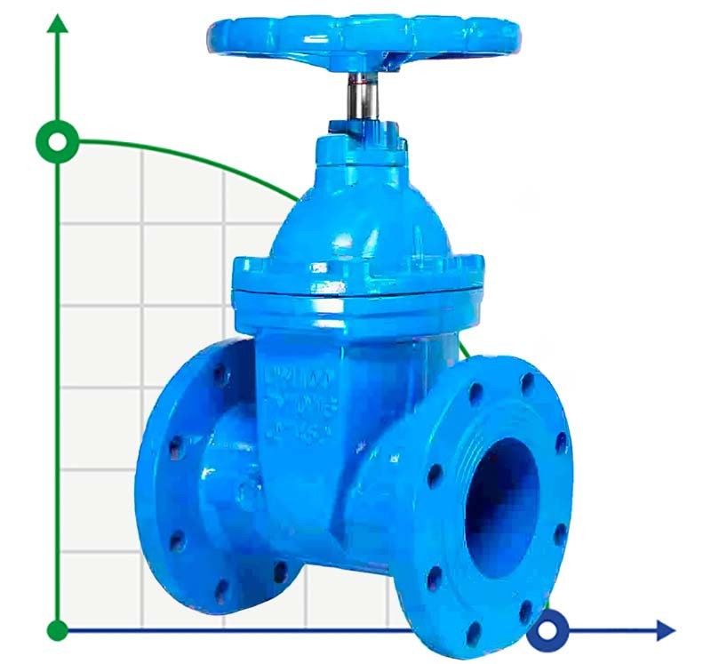 DN200 PN16 Засувка з обгумованим клином 30ч39р чавунний корпус, seal:EPDM, ГОСТ