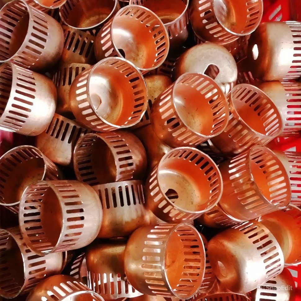 Distillation and rectification column cap DN80, copper