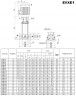 Bomba multietapa para sistemas de aire acondicionado EVXE 1/26, 1,1 kW, 2,4 m3/h, 155 m, 380 V/T, AISI 304 (EBARA EVM)