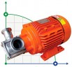 Bomba impulsora AlphaDynamic AD50/01/TR/DRP 2,6kW sobre carro, con protección contra funcionamiento en seco