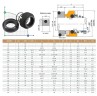 Механическое уплотнение R-120W 19, CAR/SIC, VITON, 304, WM
