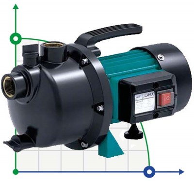 Self-priming centrifugal pump 0.6 kW Hmax 35m Qmax 50l / min plastic LEO