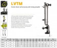 Veneroni LVTM 15/540, 4m, 360 m3/h vertikale Pumpe von Zapfwelle und Mischschraube