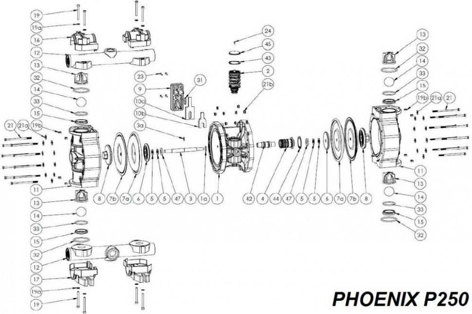 Центральный блок, PP, PHOENIX P250