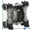 PHOENIX P120 ALU HYTREL+PTFE diaphragm pump for paint, 120 l/min