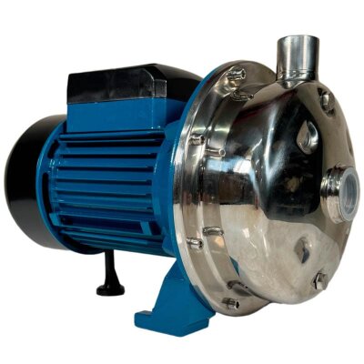 Pompe en acier inoxydable CPS36S, 1,5 kW, AISI304, 220V/50Hz, 2900 tr/min, pour liquides modérément agressifs ou alimentaires (type Ebara CDXM 120/20)