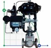 DN50 Pneumatisch betätigtes Stellventil 10P11Y-DNx5016Z-L112C-C (Gehäuse aus Grauguss, Sitz aus SS304) mit Stellungsregler YT-1000, 4-20mA, Ex