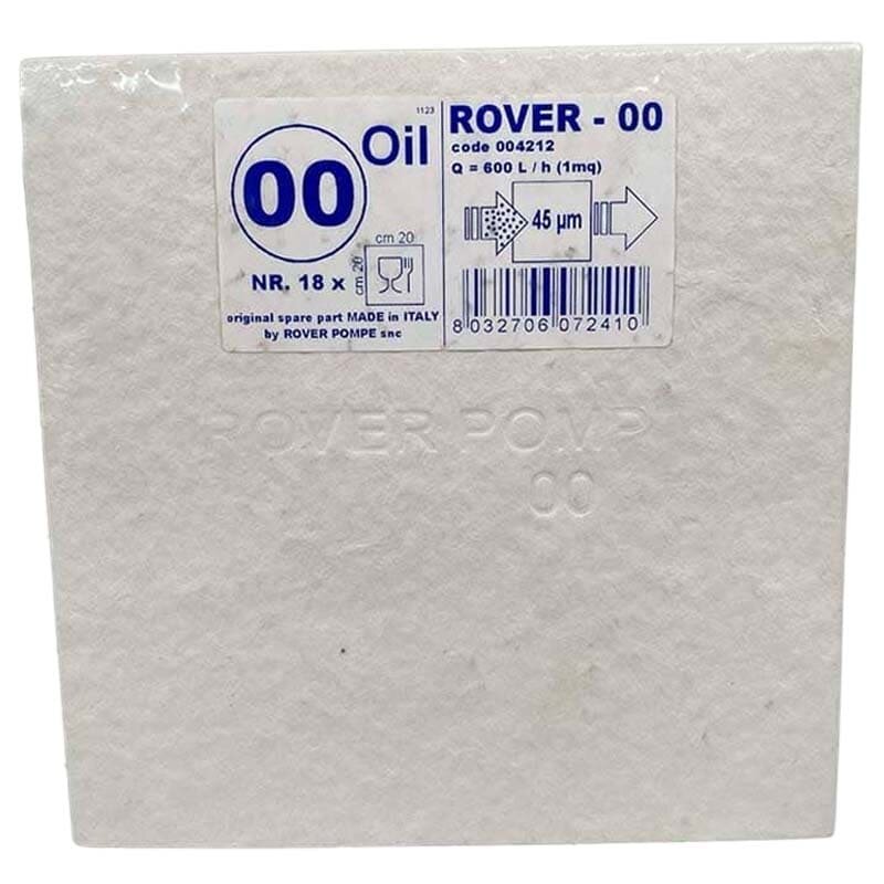 Фильтровальная бумага ROVER 00 Oil, 20x20, 45 µm, nr. 18 pcs