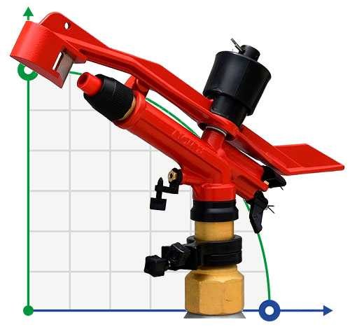 Sprinkler for irrigation RED ATOM28-NPT