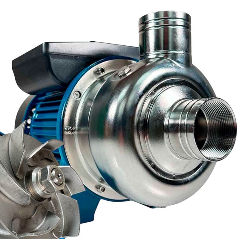 Würzepumpe mit offenem Laufrad TS100, 0,75 kW, AISI 304, 220 V/50 Hz, 2900 U/min